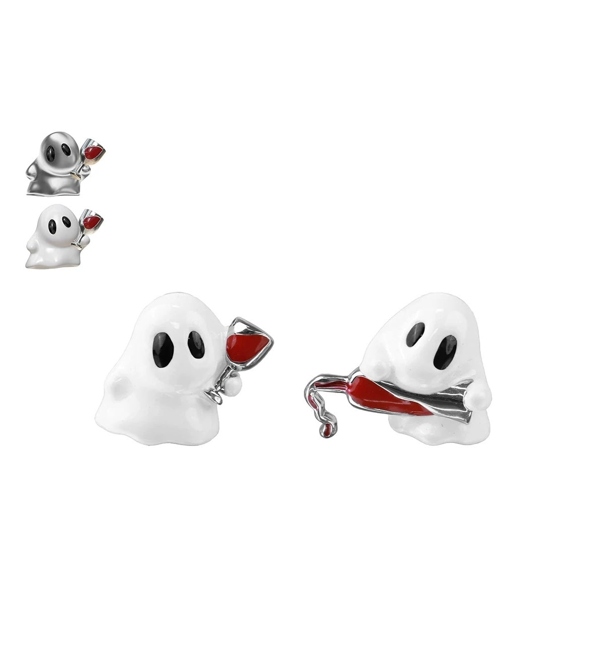 👻 Tipsy Little Ghost Earrings | Cute & Quirky Statement Studs