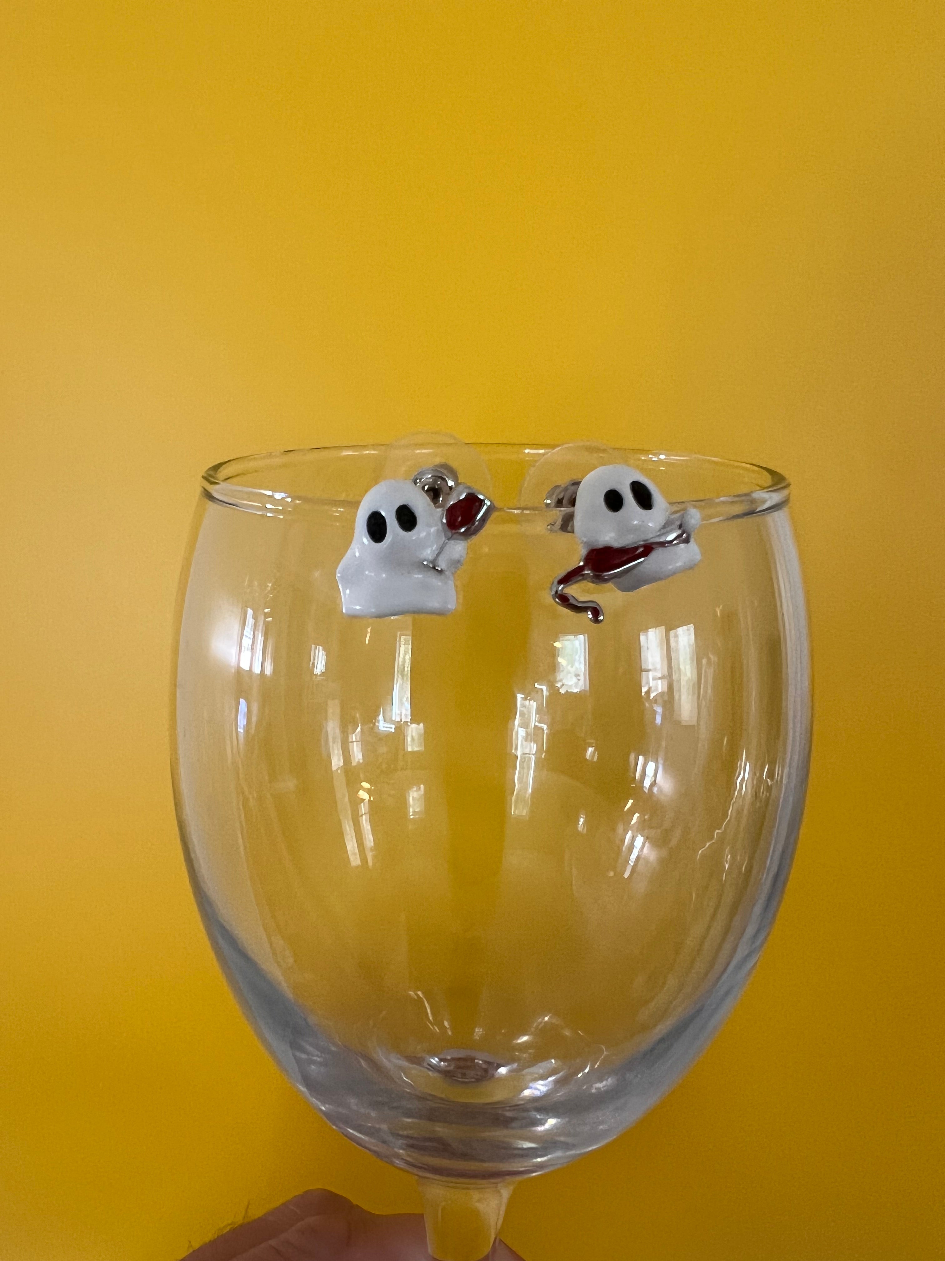 👻 Tipsy Little Ghost Earrings | Cute & Quirky Statement Studs