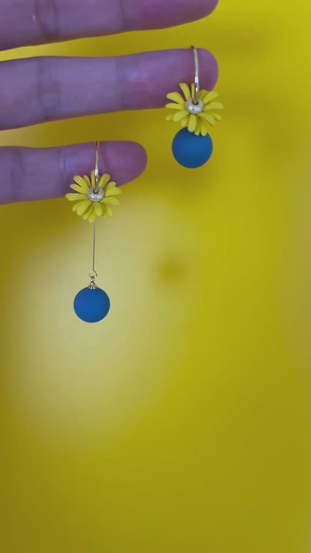 ☀️ Bloom where you shine ✨|Yellow Daisy Earrings