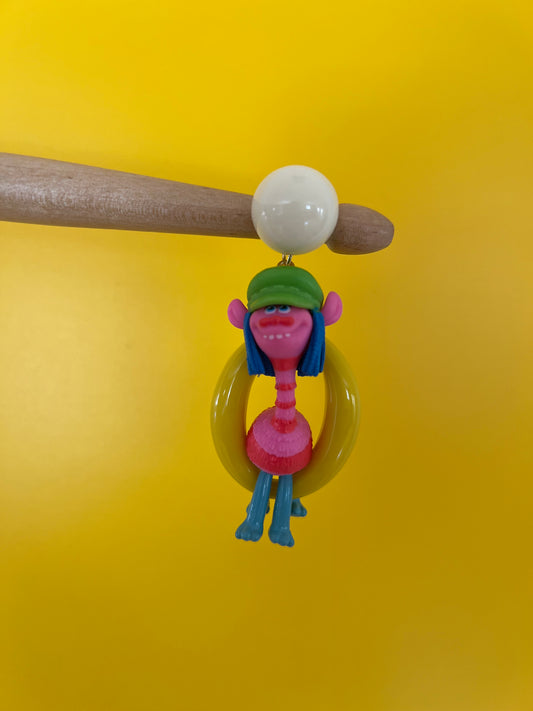 Playful Troll Vibes — Colorful Acrylic Resin Statement Earrings