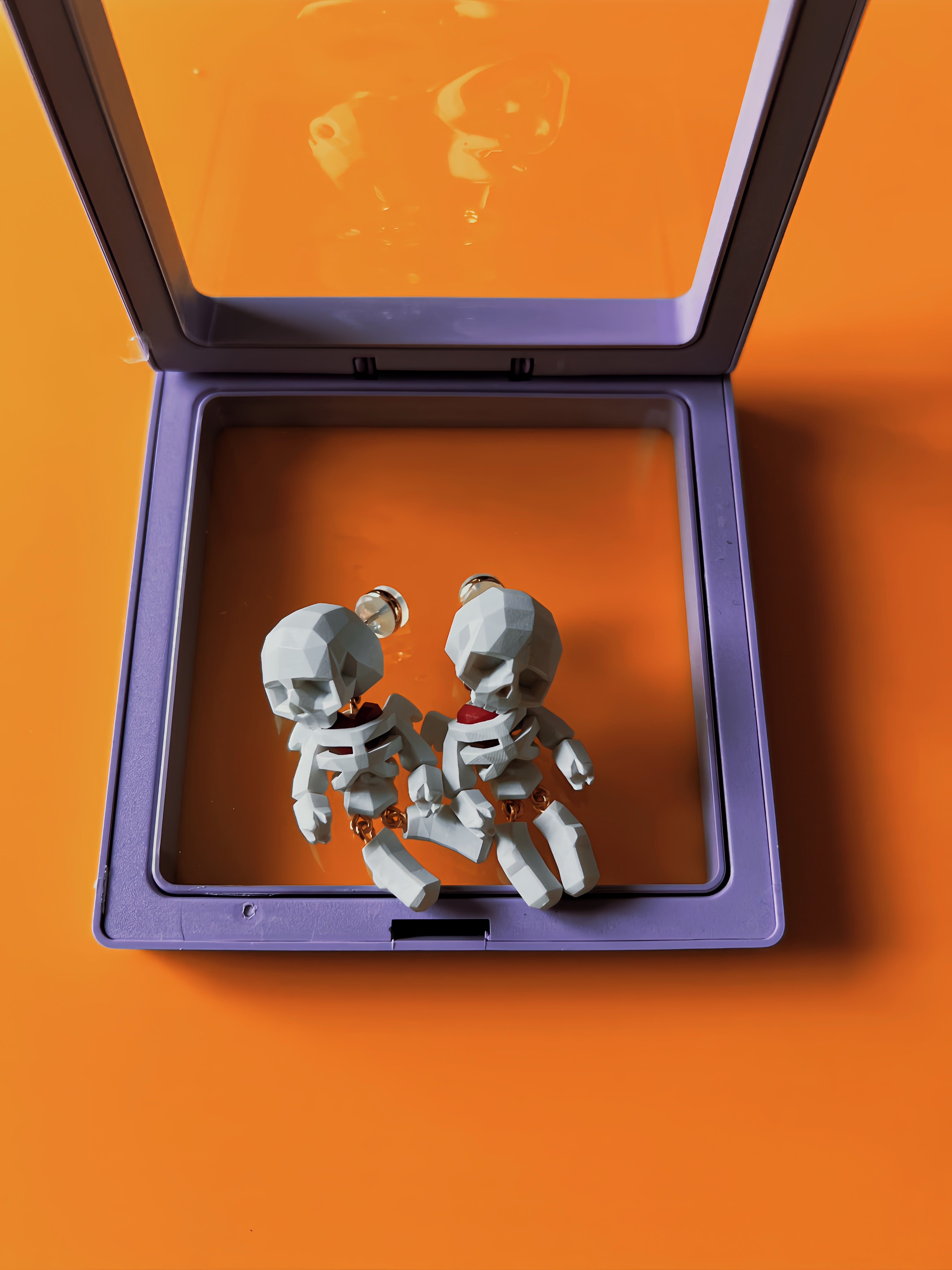 Cute Skeleton Heart Earrings | Playful &amp; Quirky Studs